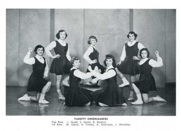 1954_V Cheerleaders